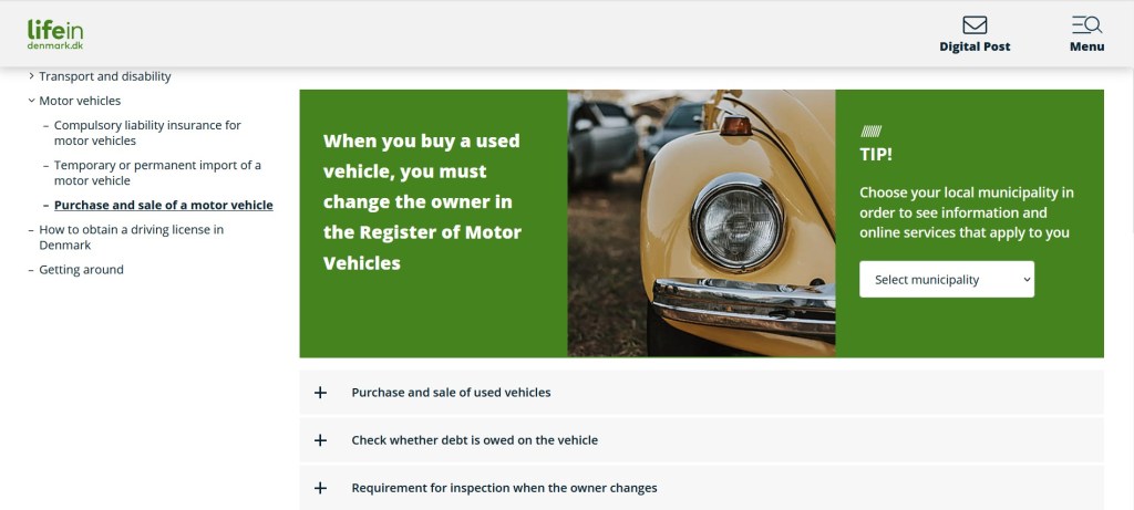 Покупко-продажба на мпс в Дания.